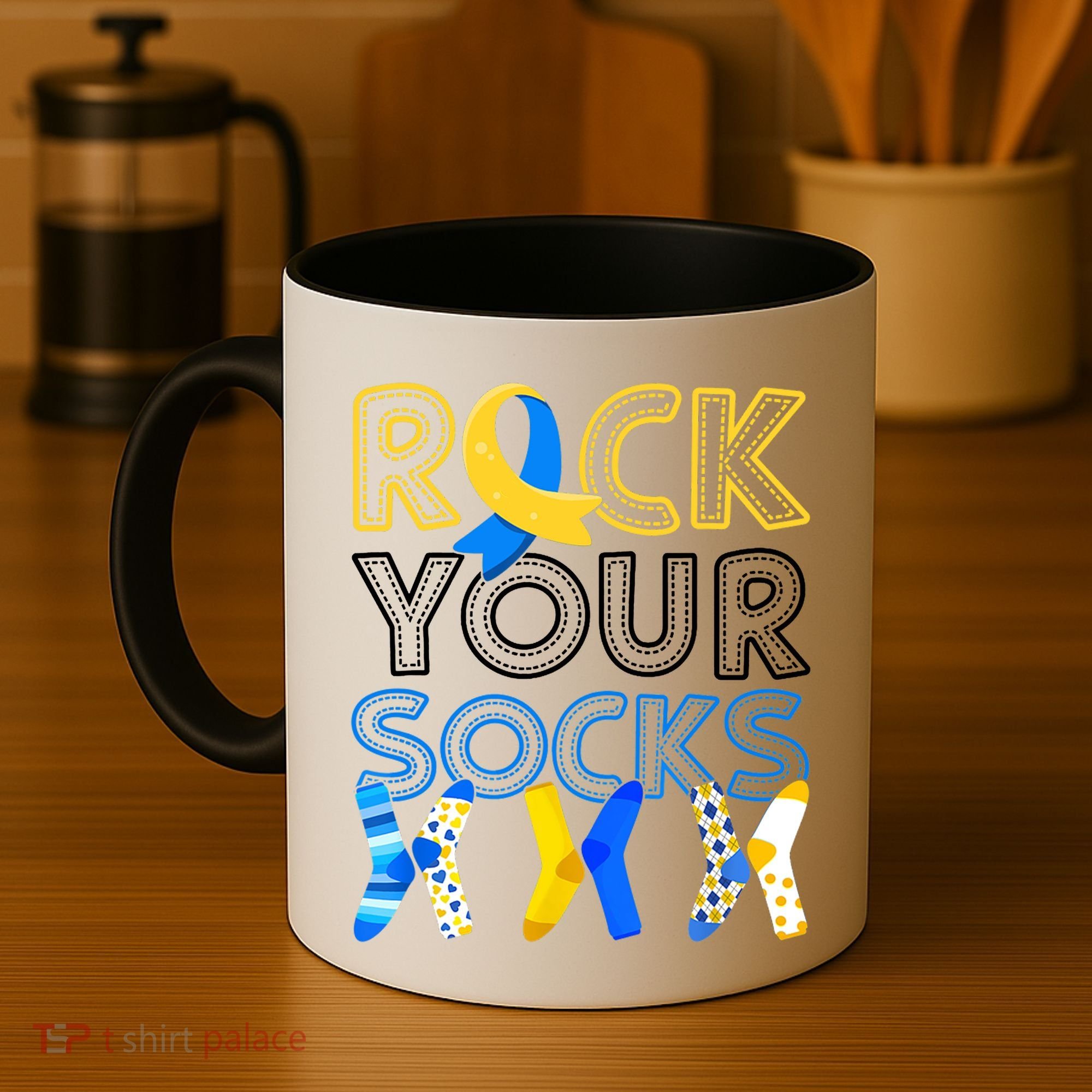Rock Your Socks Down Syndrome Awareness Coffee Mug