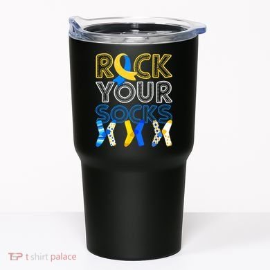 Rock Your Socks Down Syndrome Awareness Tumbler