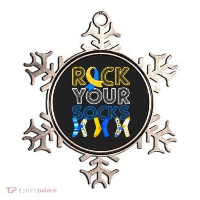 Rock Your Socks Down Syndrome Awareness Ornament