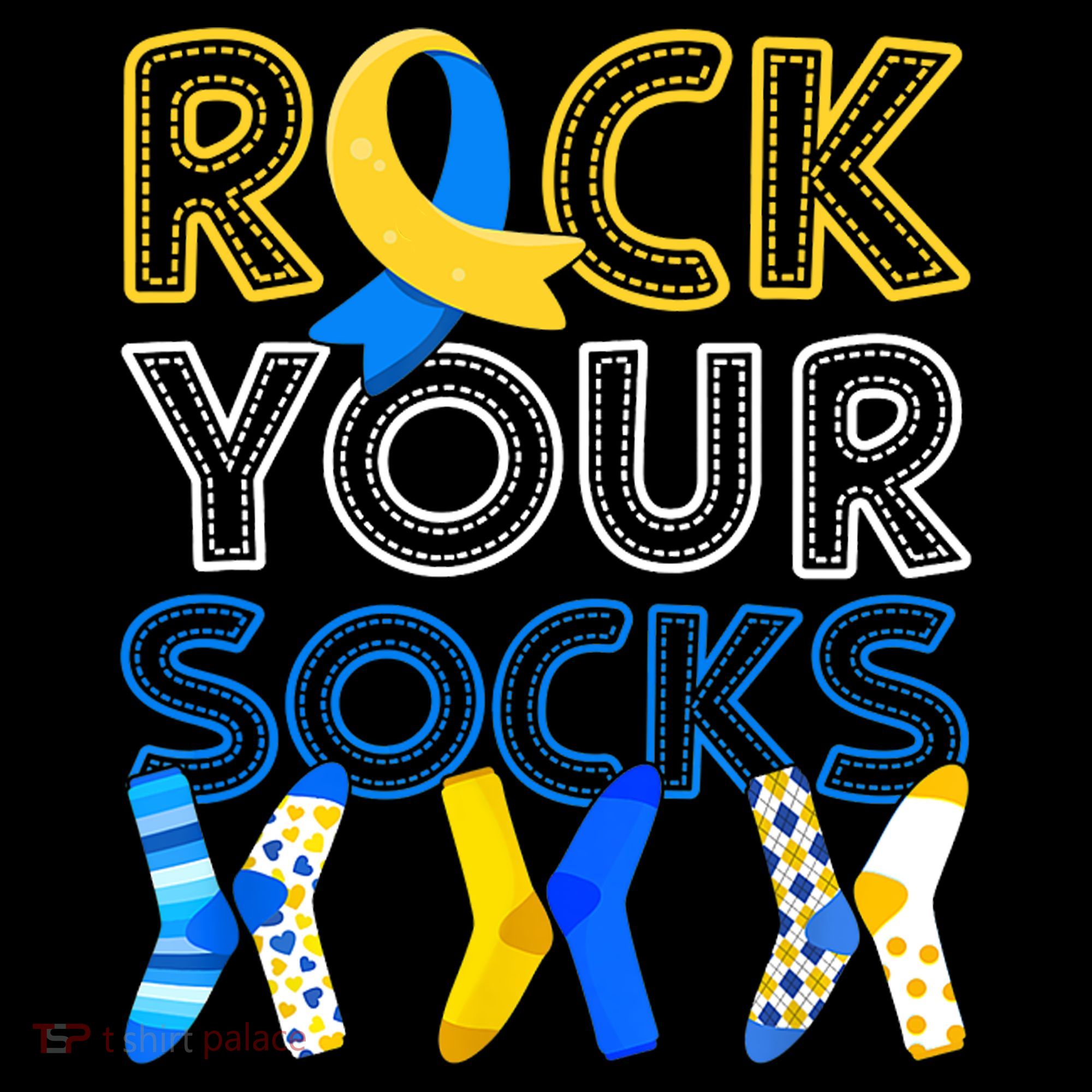 Rock Your Socks Down Syndrome Awareness Ornament