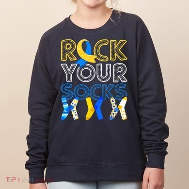 Rock Your Socks Down Syndrome Awareness Women's Sweatshirt