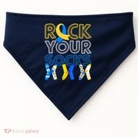 Rock Your Socks Down Syndrome Awareness USA-Made Doggie Bandana thumb 0