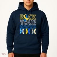 Rock Your Socks Down Syndrome Awareness Hoodie thumb 2