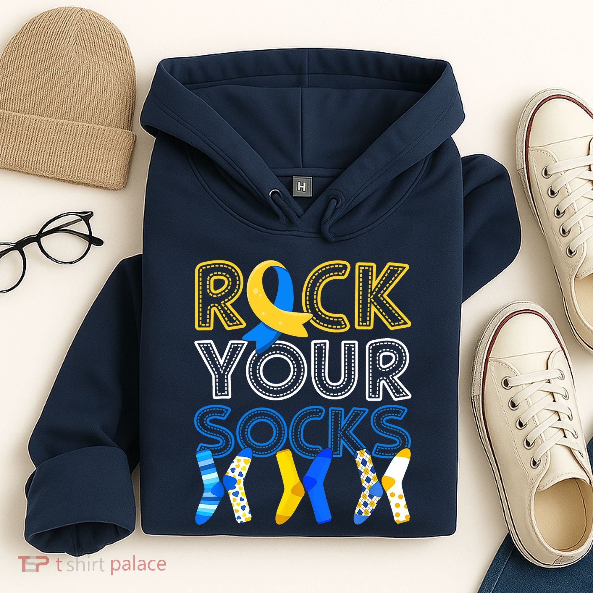 Rock Your Socks Down Syndrome Awareness Hoodie