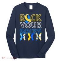 Rock Your Socks Down Syndrome Awareness Long Sleeve Shirt thumb 0