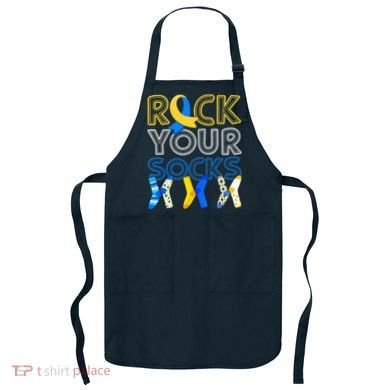 Rock Your Socks Down Syndrome Awareness Apron