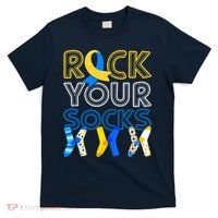 Rock Your Socks Down Syndrome Awareness T-Shirt thumb 0