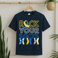 Rock Your Socks Down Syndrome Awareness T-Shirt thumb 2