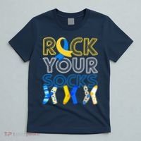 Rock Your Socks Down Syndrome Awareness T-Shirt thumb 5