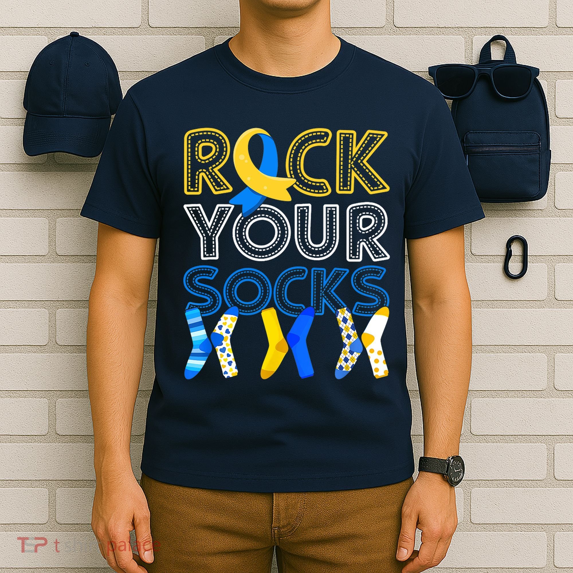 Rock Your Socks Down Syndrome Awareness T-Shirt