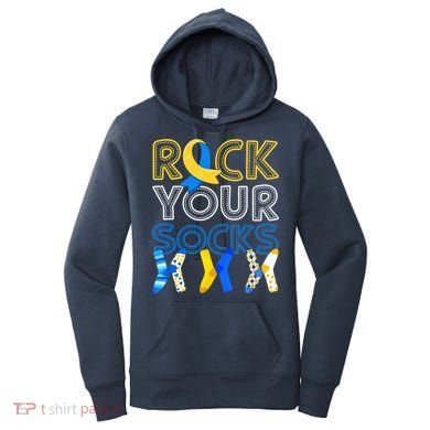 Rock Your Socks Down Syndrome Awareness Women's Hoodie