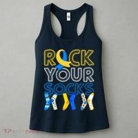 Rock Your Socks Down Syndrome Awareness Women's Tank Top thumb 3