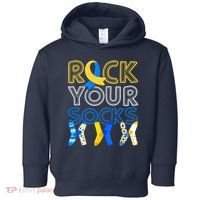 Rock Your Socks Down Syndrome Awareness Toddler Hoodie thumb 0