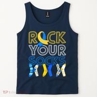 Rock Your Socks Down Syndrome Awareness Tank Top thumb 2