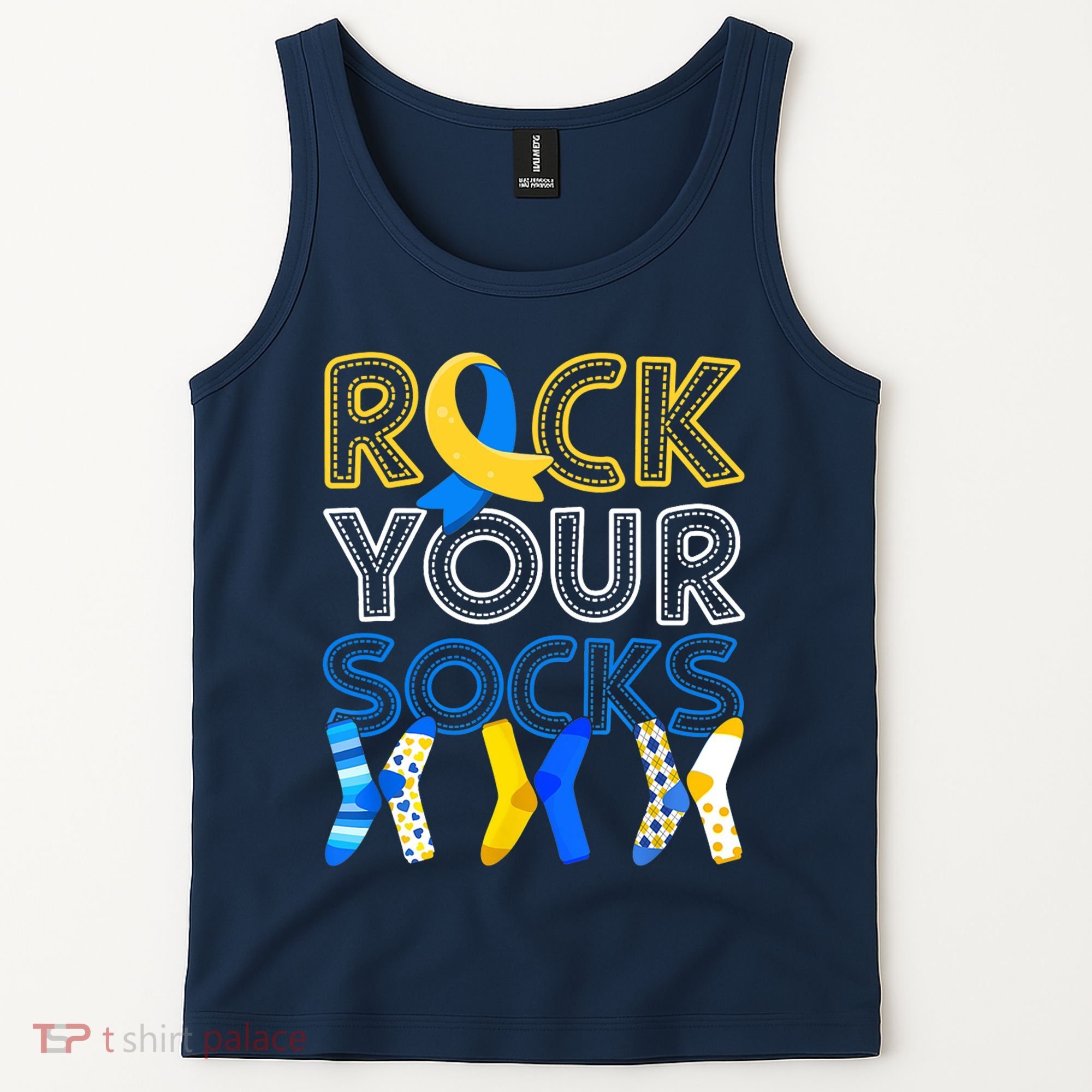 Rock Your Socks Down Syndrome Awareness Tank Top