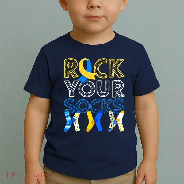 Rock Your Socks Down Syndrome Awareness Toddler T-Shirt