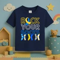 Rock Your Socks Down Syndrome Awareness Toddler T-Shirt thumb 3