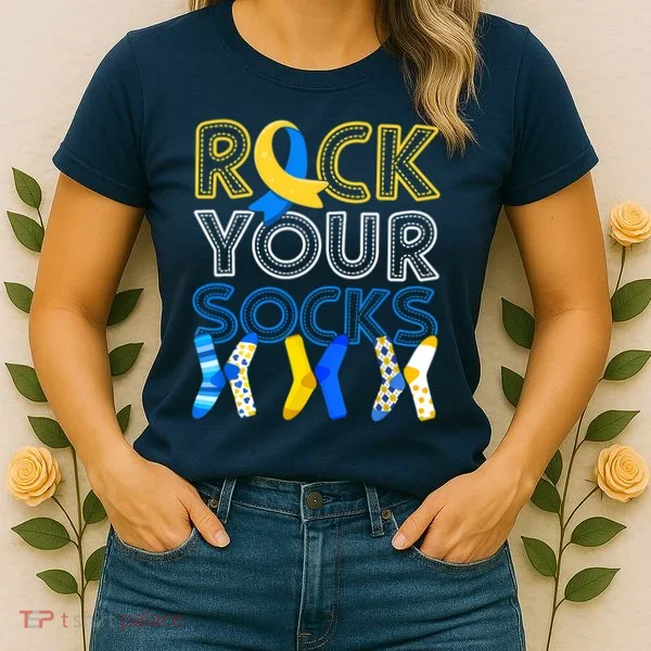 Rock Your Socks Down Syndrome Awareness Women's T-Shirt