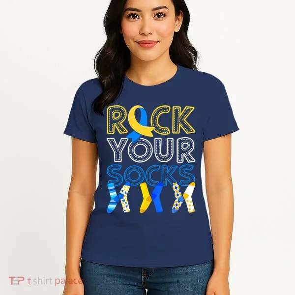 Rock Your Socks Down Syndrome Awareness Women's T-Shirt