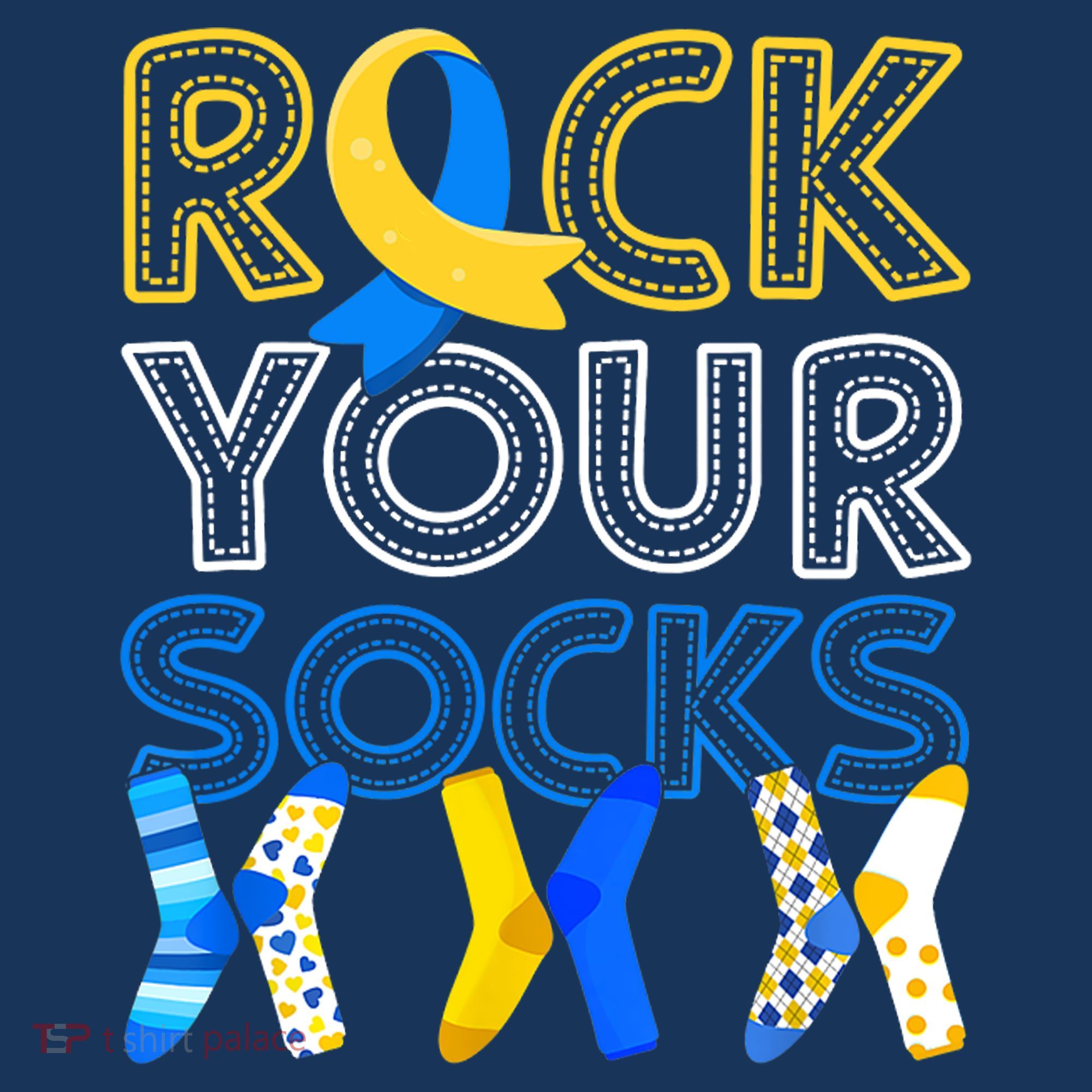 Rock Your Socks Down Syndrome Awareness Kids T-Shirt