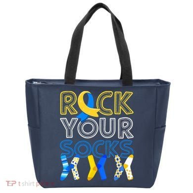 Rock Your Socks Down Syndrome Awareness Tote Bag