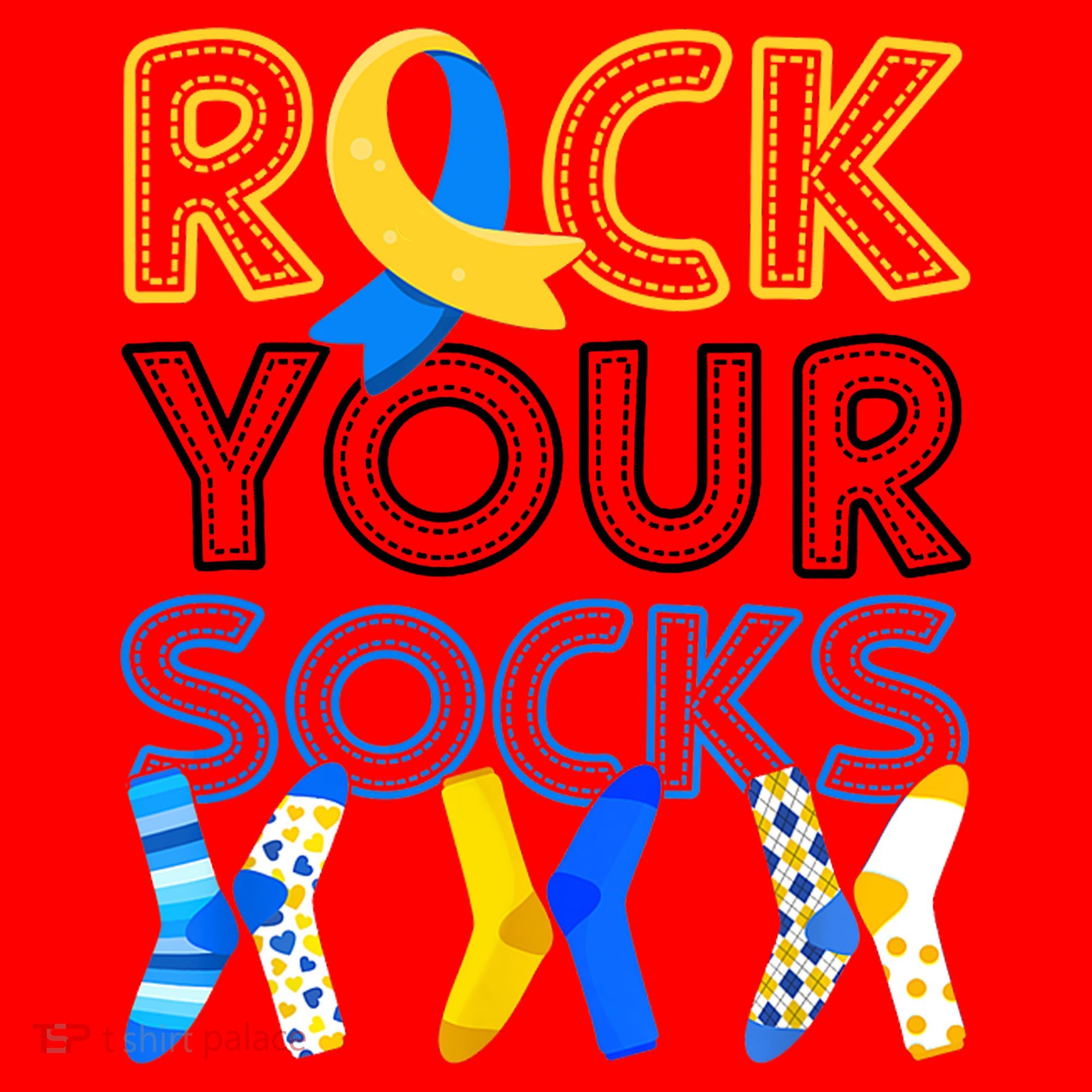 Rock Your Socks Down Syndrome Awareness Santa Hat