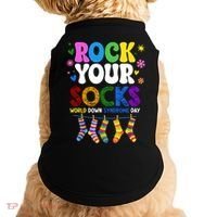 Rock Your Socks World Down Syndrome Awareness Day WDSD Doggie Tank thumb 0