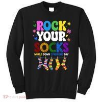 Rock Your Socks World Down Syndrome Awareness Day WDSD Sweatshirt thumb 0