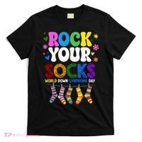 Rock Your Socks World Down Syndrome Awareness Day WDSD T-Shirt thumb 0