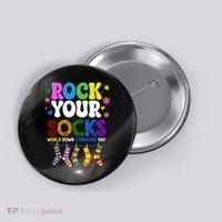 Rock Your Socks World Down Syndrome Awareness Day WDSD Button thumb 0