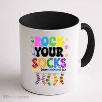 Rock Your Socks World Down Syndrome Awareness Day WDSD Coffee Mug thumb 1