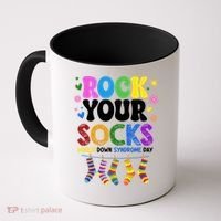 Rock Your Socks World Down Syndrome Awareness Day WDSD Coffee Mug thumb 0