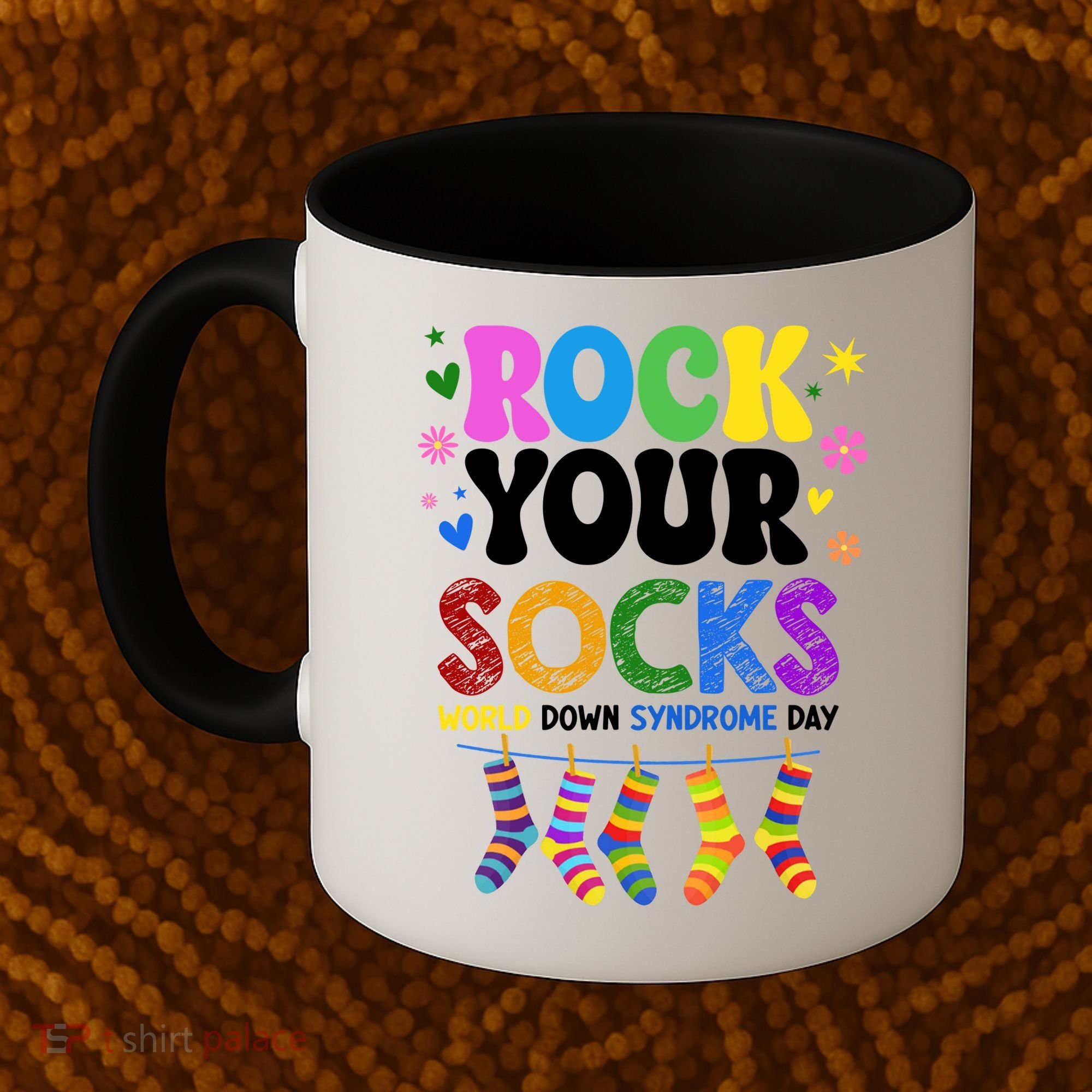 Rock Your Socks World Down Syndrome Awareness Day WDSD Coffee Mug
