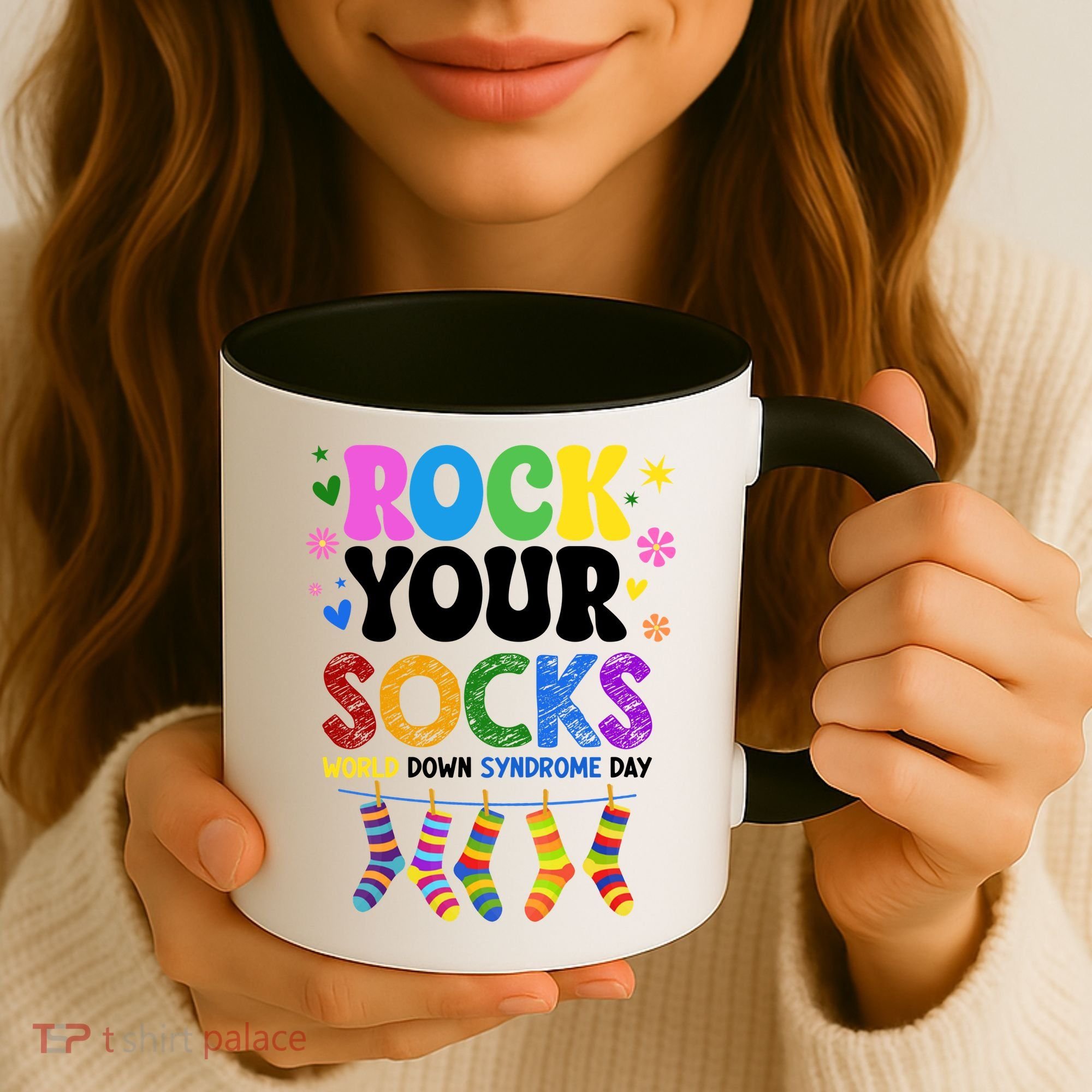 Rock Your Socks World Down Syndrome Awareness Day WDSD Coffee Mug