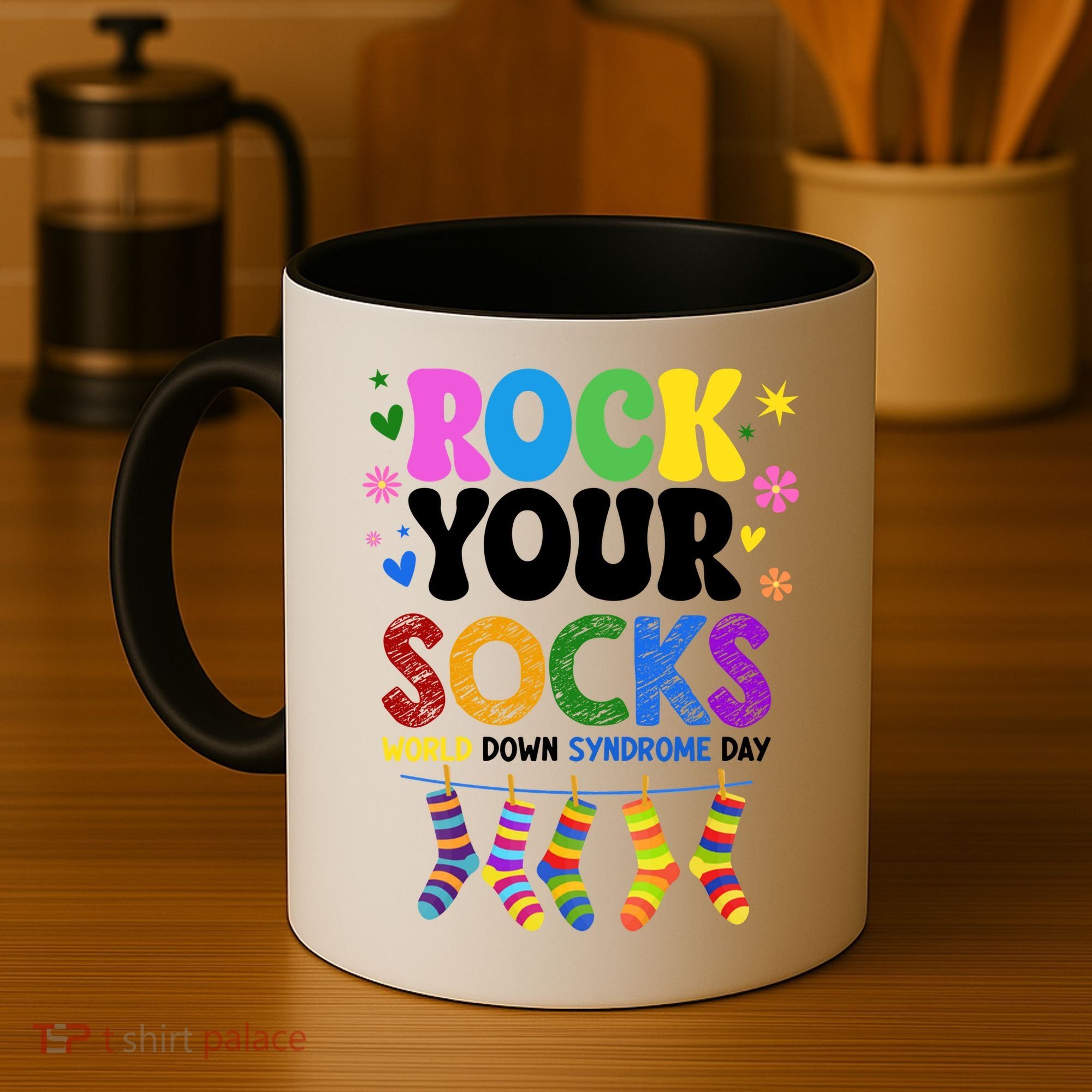 Rock Your Socks World Down Syndrome Awareness Day WDSD Coffee Mug