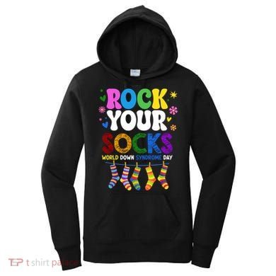 Rock Your Socks World Down Syndrome Awareness Day WDSD Women's Hoodie