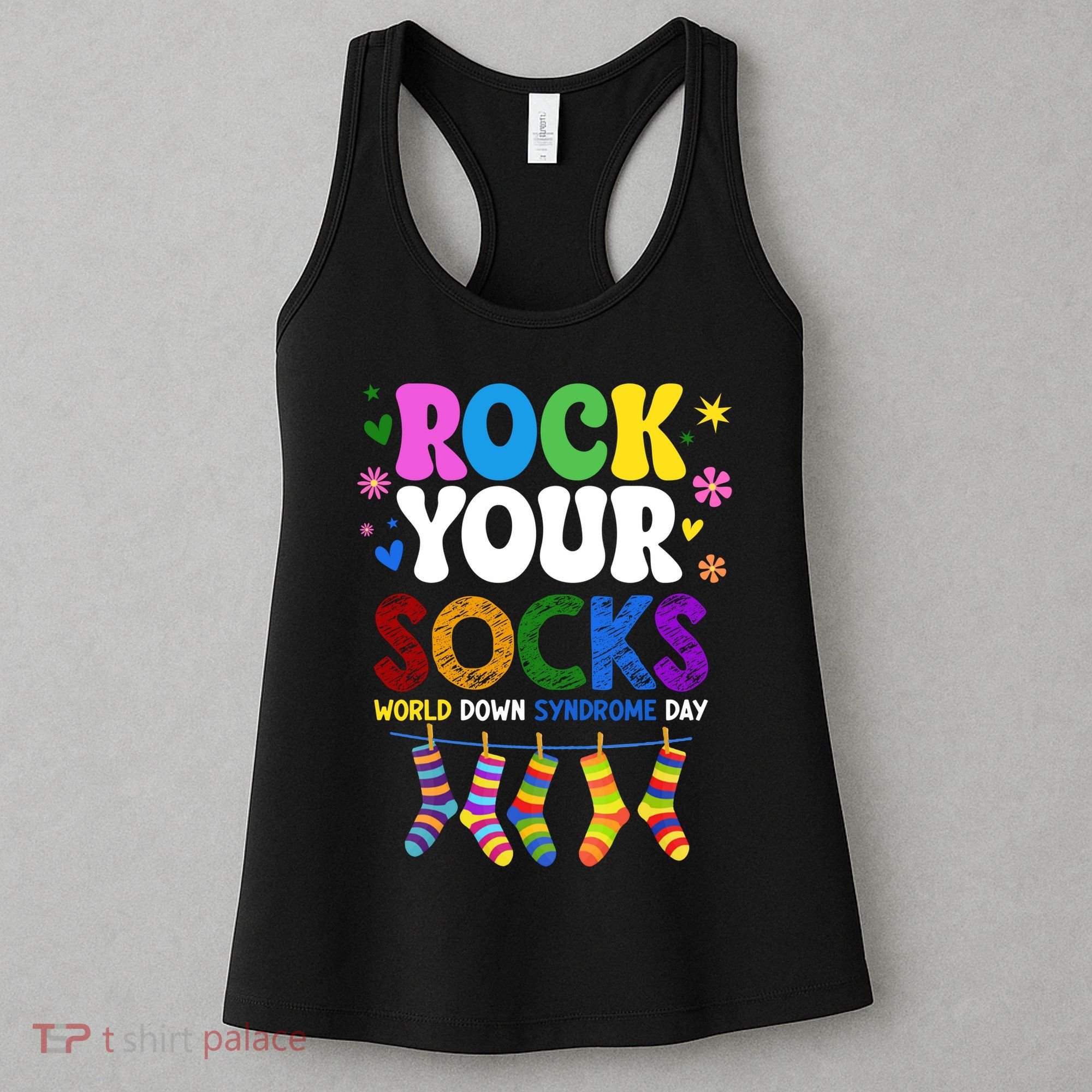 Rock Your Socks World Down Syndrome Awareness Day WDSD Women's Tank Top