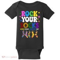 Rock Your Socks World Down Syndrome Awareness Day WDSD Baby Bodysuit thumb 0