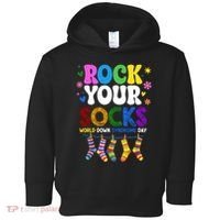 Rock Your Socks World Down Syndrome Awareness Day WDSD Toddler Hoodie thumb 0