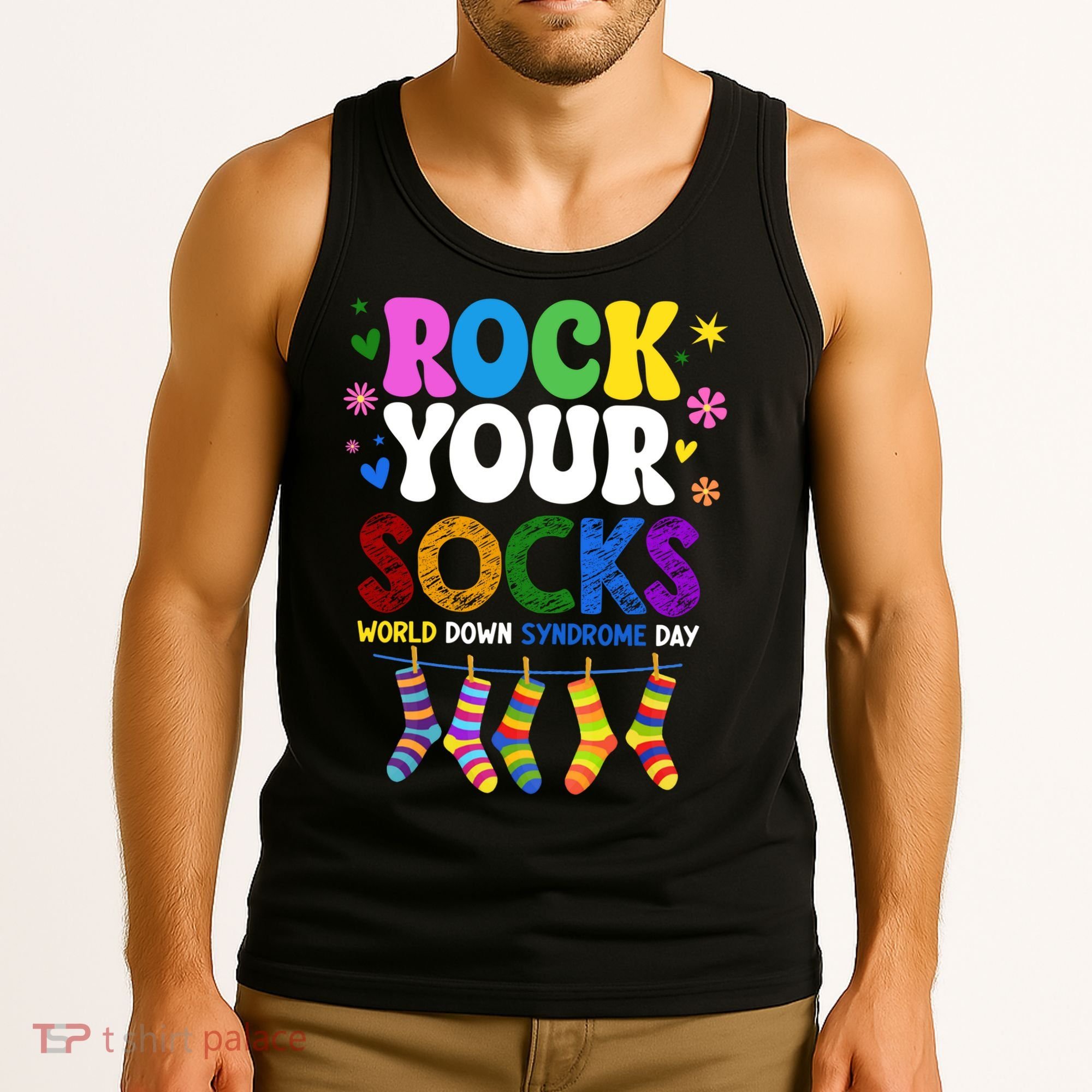 Rock Your Socks World Down Syndrome Awareness Day WDSD Tank Top