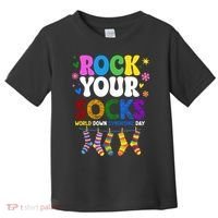 Rock Your Socks World Down Syndrome Awareness Day WDSD Toddler T-Shirt thumb 0