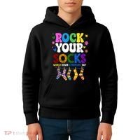 Rock Your Socks World Down Syndrome Awareness Day WDSD Kids Hoodie thumb 4