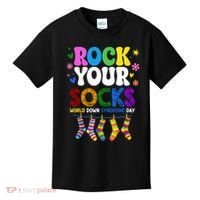 Rock Your Socks World Down Syndrome Awareness Day WDSD Kids T-Shirt thumb 0