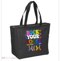 Rock Your Socks World Down Syndrome Awareness Day WDSD Tote Bag thumb 2