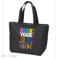Rock Your Socks World Down Syndrome Awareness Day WDSD Tote Bag thumb 3