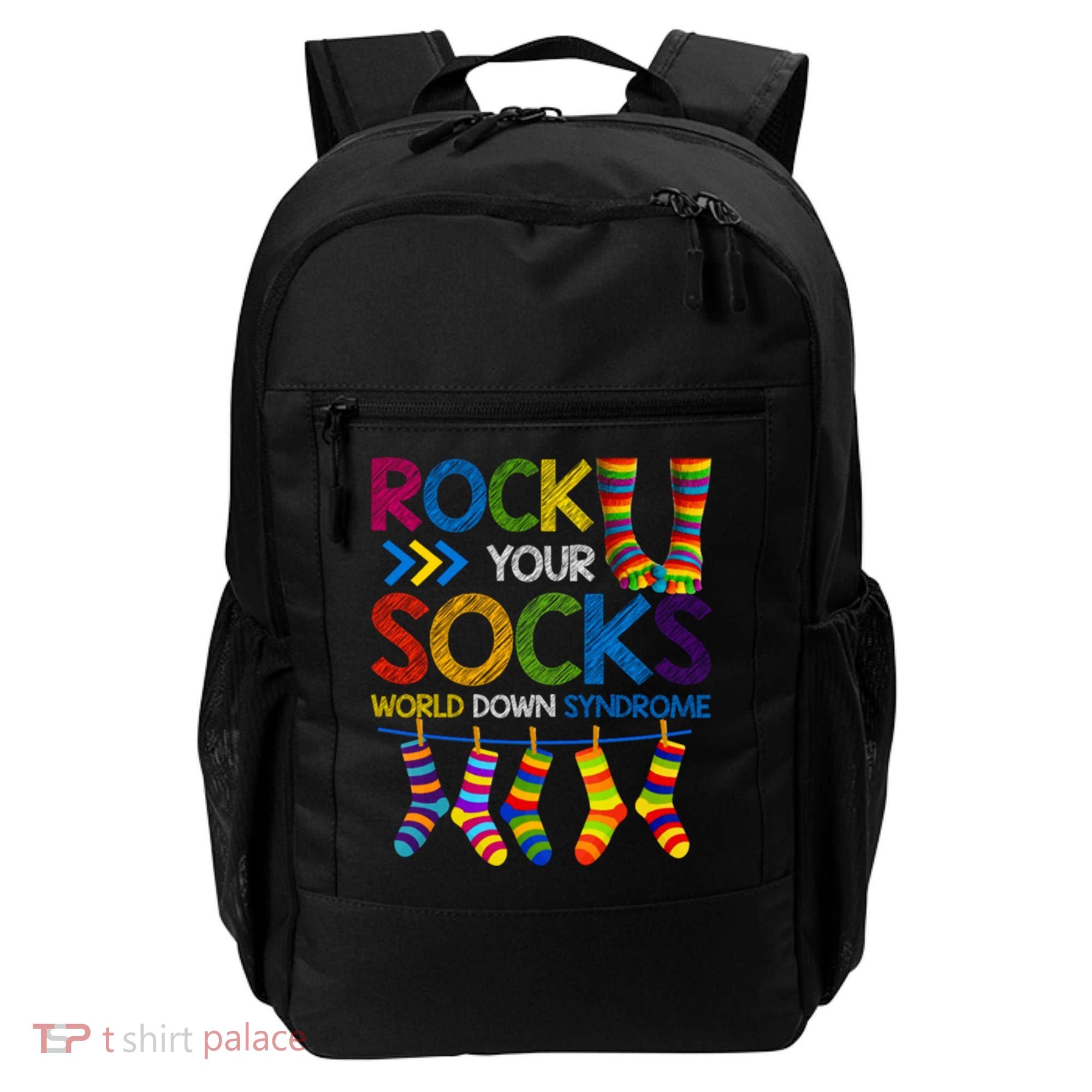 Rock Your Socks World Down Syndrome Awareness Backpack