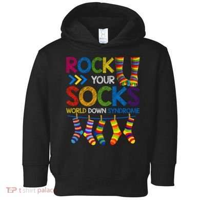 Rock Your Socks World Down Syndrome Awareness Toddler Hoodie