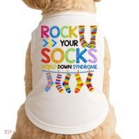 Rock Your Socks World Down Syndrome Awareness Doggie Tank thumb 0