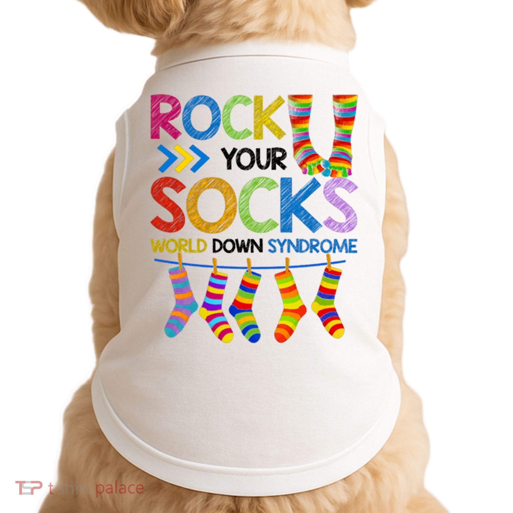 Rock Your Socks World Down Syndrome Awareness Doggie Tank