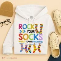 Rock Your Socks World Down Syndrome Awareness Hoodie thumb 4